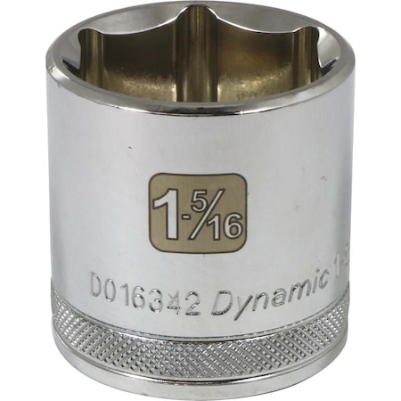 Dynamic 1/2" Drive, 1-5/16" SAE Socket, 6 Points D016342
